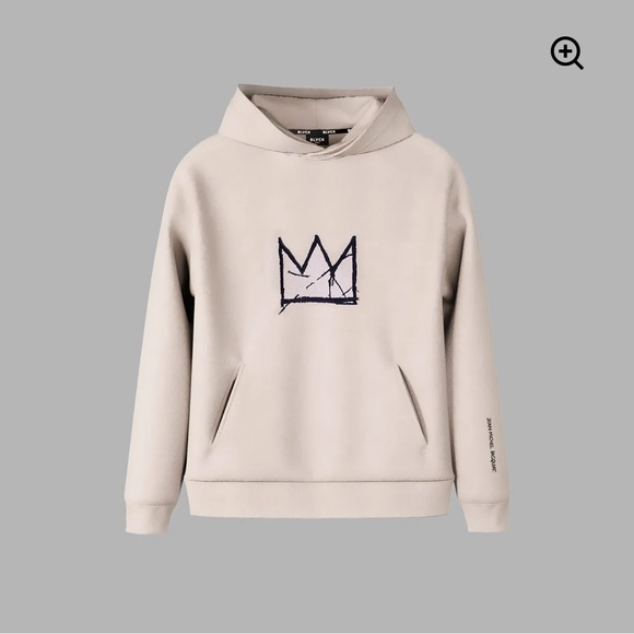 Blvck x Basquiat 'Crown' Hoodie Cream - Picture 5 of 7